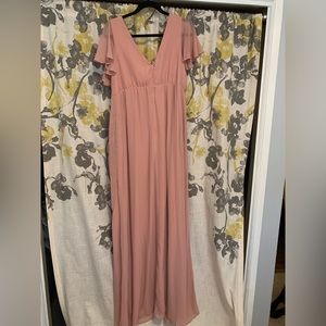 Birdy Grey Dusty Rose Chiffon Bridesmaid Dress XL